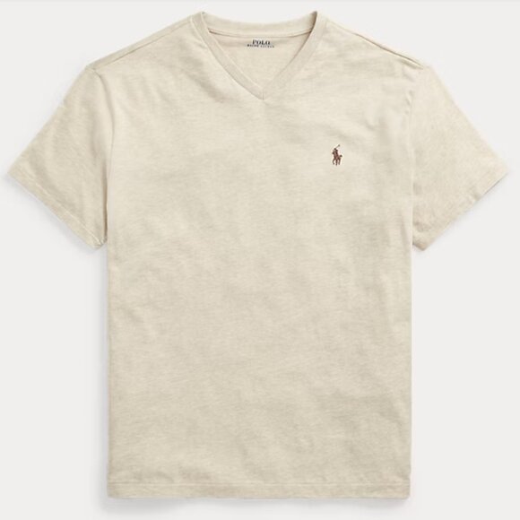 Mens Polo by Ralph Lauren Classic Fit Jersey V-Neck T-Shirt - Picture 1 of 5